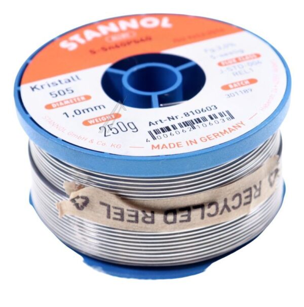 SN60PB40 810603 1,0MM TINOL ŽICA 250GR NO CLEAN - KRYSTALL 505