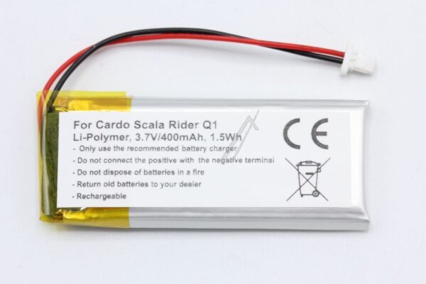 3,7V-400MAH LI-POLYMER KOPFHÖRER AKKU FÜR CARDO
