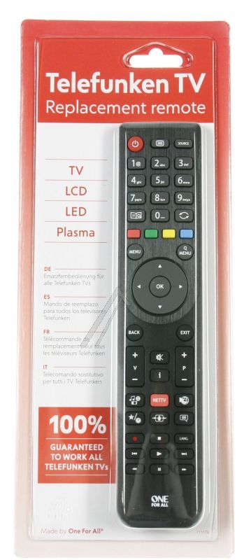 URC1918 ERSATZFERNBEDIENUNG FÜR TELEFUNKEN TVS
