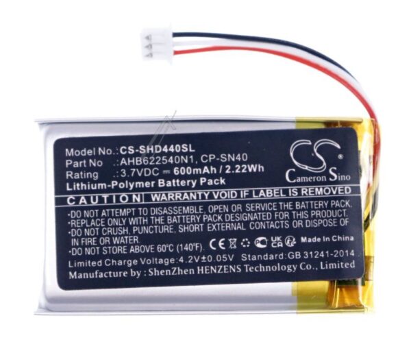 3,7V-600MAH LI-POLIMER BATERIJA ZA SLUŠALICE – ALTERNATIVA ZA SENNHEISER