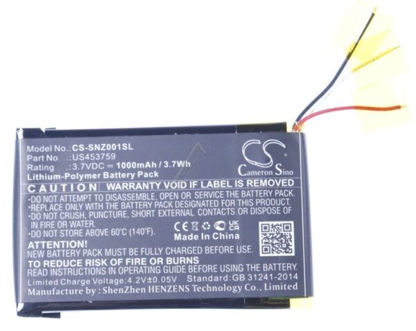 3,7V-1000MAH LI-POLYMER KOPFHÖRER AKKU ALTERNATIV FÜR SONY