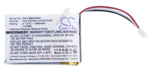 3,7V-450MAH LI-POLYMER AKKU ALTERNATIV FÜR LOGITECH
