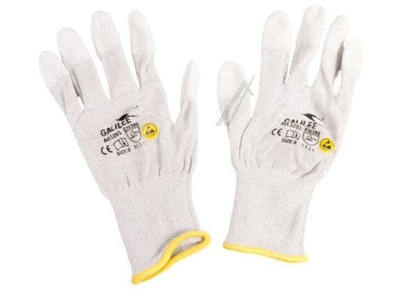 GALILEE 3203-GR8 ESD-HANDSCHUHE GRÖSSE 8/ M MIT PU-FINGERSPITZEN