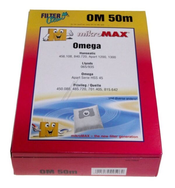 OM50M FL0019-K MICROMAX STAUBSAUGERBEUTEL INHALT 4 1 1