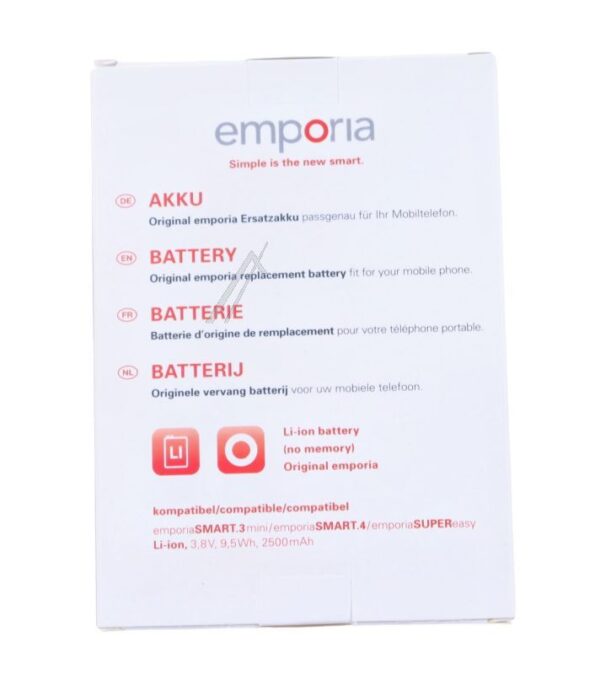 UTL220902 AK-S3M-BC EMPORIA AKKU LIION FÜR SMART 3 MINI & SMART 4