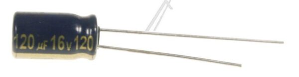 120UF-16V EEUFC1C121 ELKO RADIAL PAN 105° 6,3X11MM -ROHS-