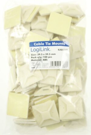 KAB0045 KLEBEBASIS FÜR KABELBINDER,  KABELBINDERAUFNAHME: 14,3X2,7MM