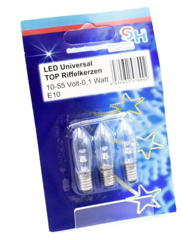 10-55VAC-0,1W 57690 57691 1046V0,1W LED-TOP-IZDUŽENA LAMPA MAT 3KOM-BLISTER
