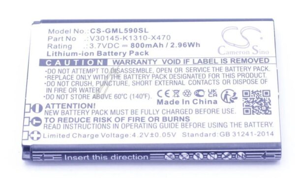 3,7V-800MAH LI-ION ZAMENSKA BATERIJA ZA GIGASET PAMETNI TELEFON