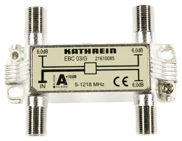 EBC 03/ G 21610085 3FACH VERTEILER 6DB 5-1218MHZ