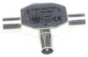 BKV 660HQ STECKVERTEILER RF 2-FACH,  ZINK/ DRUCKGUSSGEHÄUSE,  TVE2-01