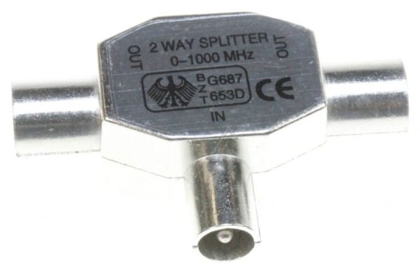 BKV 660HQ STECKVERTEILER RF 2-FACH,  ZINK/ DRUCKGUSSGEHÄUSE,  TVE2-01