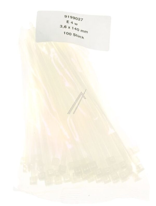 E 4 W KABELBINDER WEISS 140X3,6MM 100ST