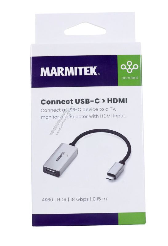 25008369 CONNECT USB-C > HDMI,  4K60, HDR,  18GBPS