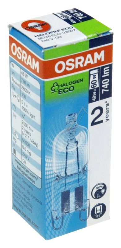 HALOPIN PRO 48 66748 PRO HOCHVOLT-HALOGENLAMPE OHNE REFLEKTOR G9 48W 240V