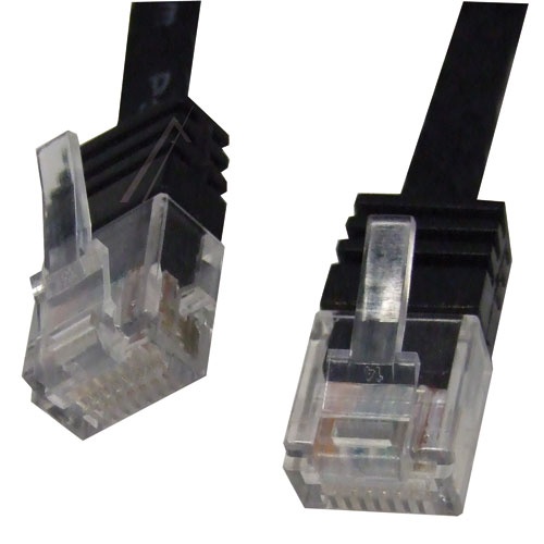PATCHKABEL CAT6 RJ45 U/ UTP SCHWARZ 1M SLIM