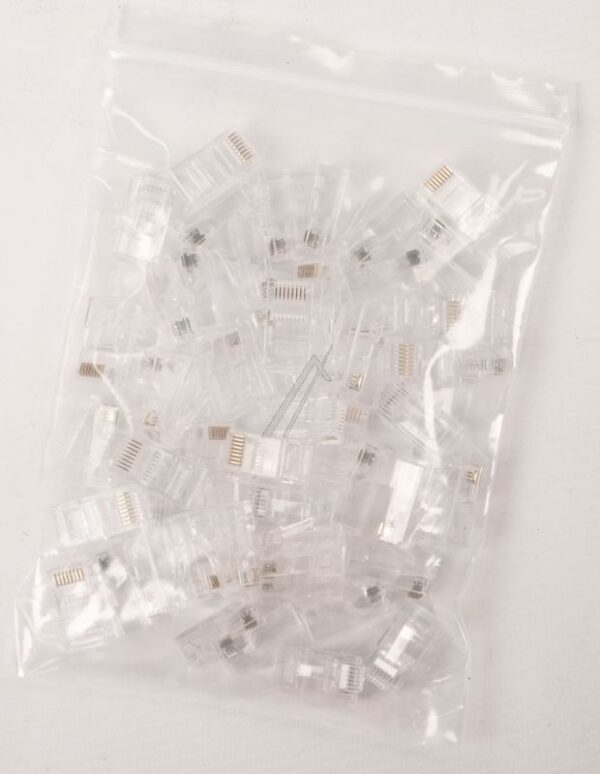MP0027 RJ45-MODULARSTECKER CAT.6 UNGESCHIRMT VORNE OFFEN 50STK.