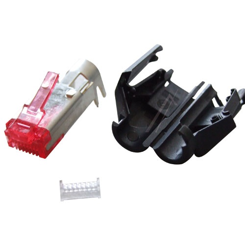 TM21 RJ45 STECKER-SET STP,  CAT.6, SCHWARZ