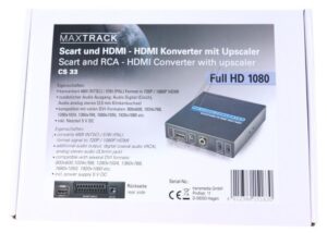 CS 33 SCART ZU HDMI KONVERTER MIT UPSCALER