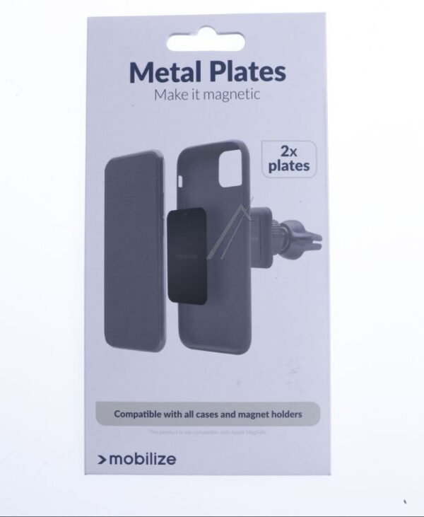 25130 METALLPLATTEN 2ER-PACK SCHWARZ