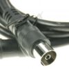 ANTENNENKABEL 1,5M CLASS A GERADE SCHWARZ