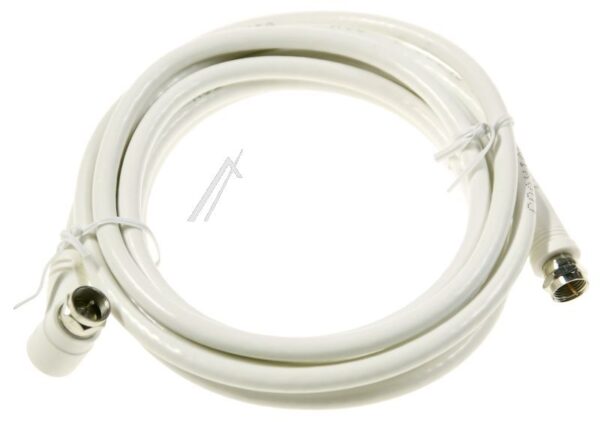 F-ANSCHLUSSKABEL 2,5M CLASS A GERADE/ WINKEL WEISS