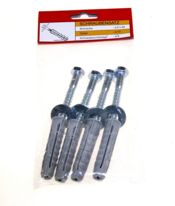 DDS 870 29440217 MONTAGESET JE 4X SCHRAUBEN,  DÜBEL,  UNTERLEGSCHEIBEN