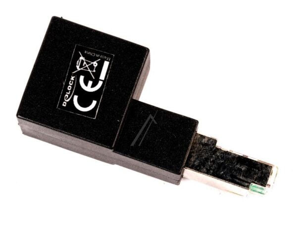 87862 RJ45 STECKER ZU RJ45 BUCHSE ADAPTER CAT.6A 90° NACH UNTEN GEWINKELT