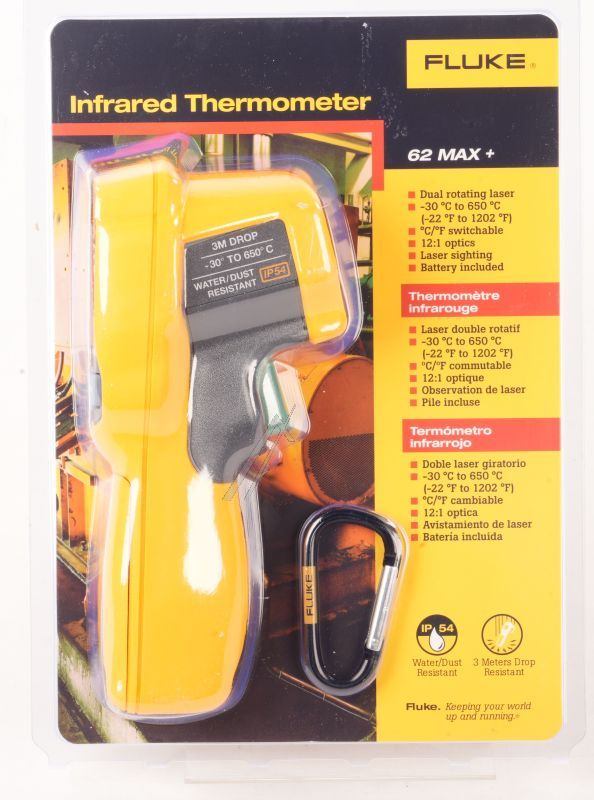 FLUKE-62 MAX    5065907 FLUKE-62 MAX   IP54 IR-THERMOMETER -30 BIS 650°C