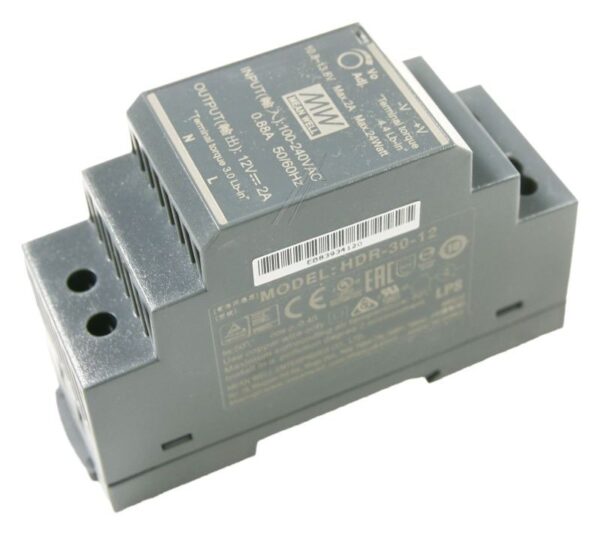 12V DC 2,0A 24W HDR-30-12 HUTSCHIENEN-NETZTEIL