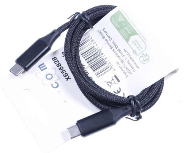 100W,  480 MBPS USB-C KABL CRNI SA POWER DELIVERY & DISPLEJOM 1M