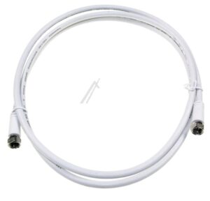 F-ANSCHLUSSKABEL MIT GERADEM STECKER 1,5M WEISS
