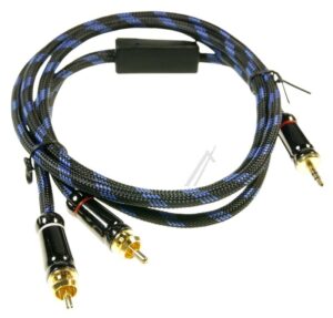 HQ PREMIUM KLINKENSTECKER 3,5MM/ 2X CINCHSTECKER 1,5M