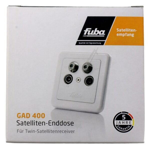 GAD 400 22520051 TWIN-SAT-EINZELSTECKDOSE,  4-LOCH