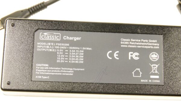 90W PSE50295 EU USB-PD LADEGERÄT MIT USB-C STECKER