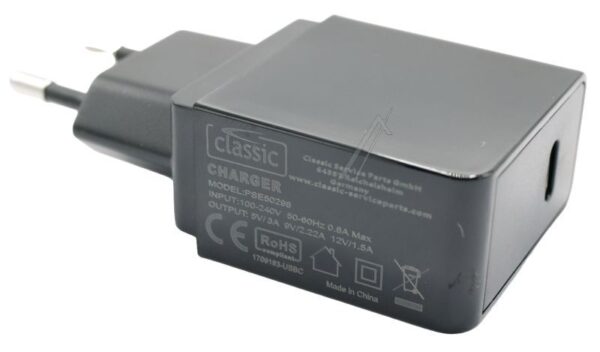 PSE50298EU UNIVERZALNI USB-C PUNJAČ,  SA ISPORUKOM NAPAJANJA (USB-PD),  CRNI