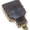 ADAPTER,  HDMI-A-HDMI-D ŽENSKI-MUŠKI,  CRN