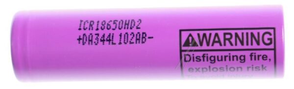 18650 ICR18650-HD2 3,65V-2000MAH LITIJUM BATERIJA,  VISOKA STRUJA (25A)