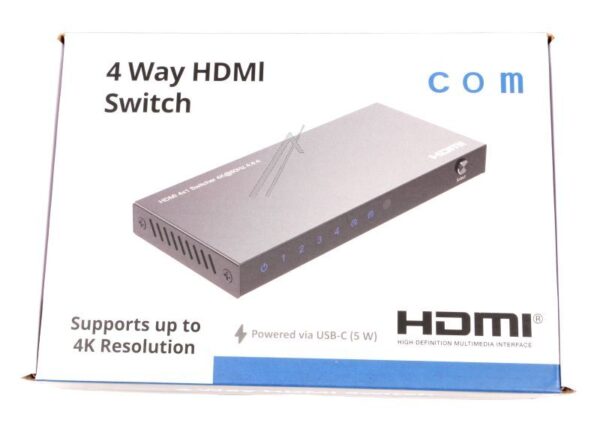 HDMI-UMSCHALTER 4X1 MIT FERNBEDIENUNG,  4K@60HZ,  HDCP 2.3
