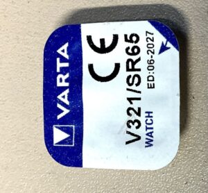 SR65 V321 DUGMASTA BATERIJA SREBRO-OKSID 1,55V-13MAH,  VARTA 6,8X1,65MM,  RINFUZ