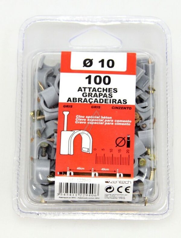 122940 BEFESTIGUNGEN D.10 GRAU X100