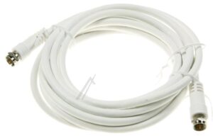 F-ANSCHLUSSKABEL 2,5M CLASS A GERADE WEISS