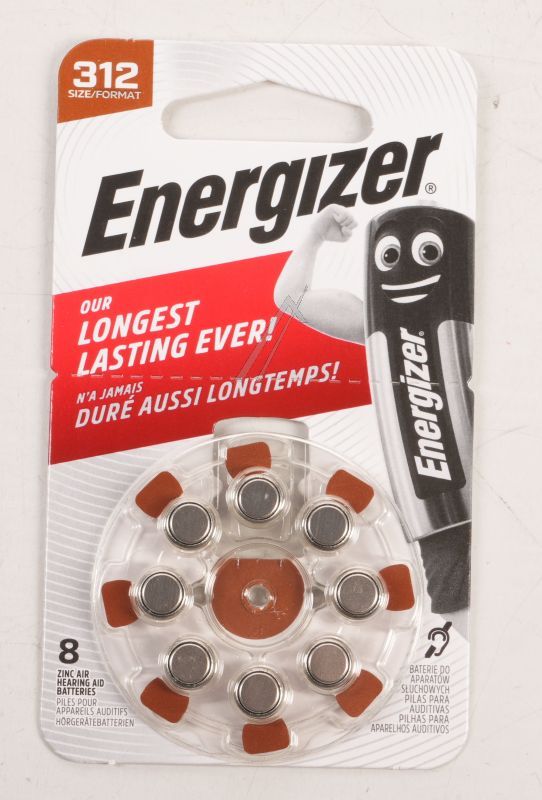 312 E301431803 HÖRGERÄTEBATTERIE ZINC-AIR ENR EZ TURN & LOCK (312) 8 STÜCK