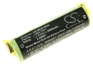 1,2V-2000MAH NI-MH ALTERNATIVAKKU FÜR MOSER EASY STYLE 1881