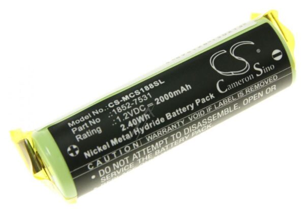 1,2V-2000MAH NI-MH ALTERNATIVAKKU FÜR MOSER EASY STYLE 1881