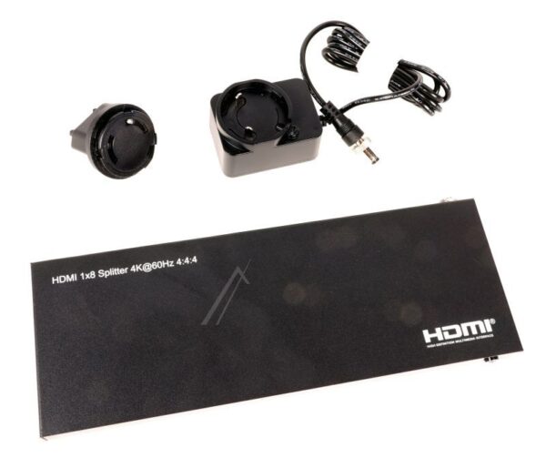 HDMI-SPLITTER 1X8, 4K@60HZ,  HDCP 2.3, EDID-STEUERUNG (KOPIE,  AUTOMATIK,  DOWNSCALER)