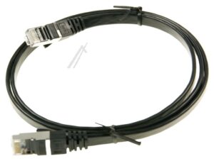PATCHKABEL CAT7 RJ45 U/ FTP SCHWARZ 1M SLIM