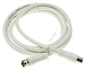 ANTENNENKABEL 1,5M CLASS A F-GERADE/ KOAX-GERADE WEISS