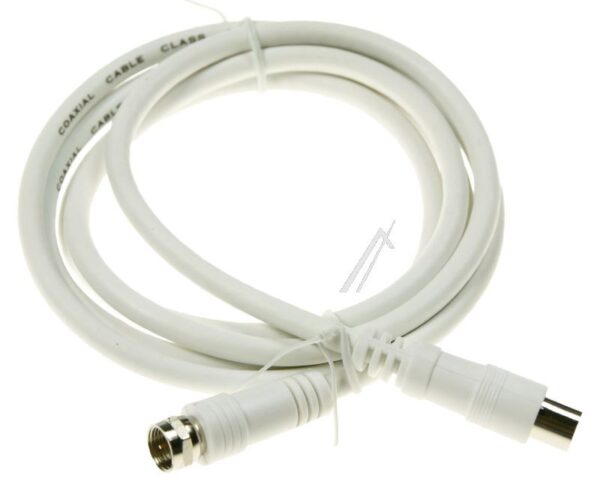 ANTENNENKABEL 1,5M CLASS A F-GERADE/ KOAX-GERADE WEISS
