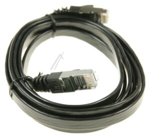 PATCHKABEL CAT7 RJ45 U/ FTP SCHWARZ 2M SLIM